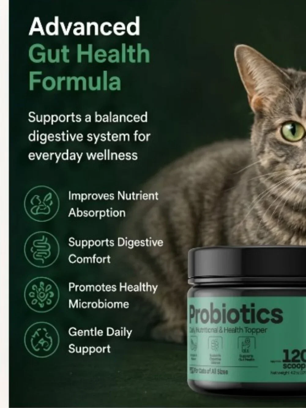 Felcanpet Probiotics Health Topper for Cats of All Sizes